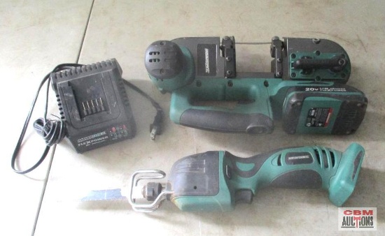 Master Force 18 Volt Cordless Band Saw & Sawsall (Runs)