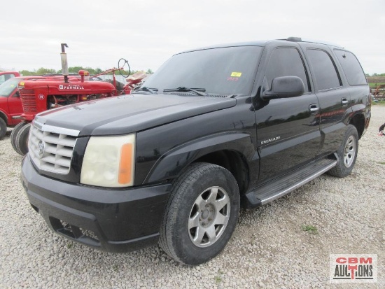 2002 Cadillac Escalade Multipurpose Vehicle (MPV), VIN # 1GYEK63N02R102272