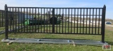 TM18-NCC 20' Heavy Duty Dual Swing Decorative Iron Entry Driveway Gates Mounted On Posts S#2383