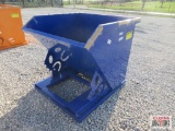 Greatbear 1 Cu Yd Self Dumping Trash Hopper With Fork Pockets