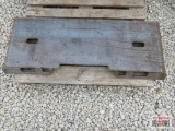 KC Skid Steer Weld On Closed Back Quick Attach Mounting Plate #63
