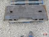 KC Skid Steer Weld On Closed Back Quick Attach Mounting Plate #63