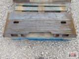 KC Skid Steer Weld On Closed Back Quick Attach Mounting Plate #63