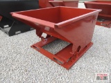 KC 1.5 Cu Yd Stackable Self Dumping Trash Debris Hopper With Fork Pockets Weighs #608