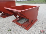 KC 1.5 Cu Yd Stackable Self Dumping Trash Debris Hopper With Fork Pockets Weighs #608