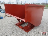 KC 3 Cu Yd Stackable Self Dumping Trash Debris Hopper With Fork Pockets Weighs #745