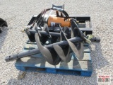 Wolverine ADB-13-1218R Skid Steer Hydraulic Post Hole Digger, Hex Drive, 12