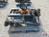 Wolverine ADB-13-1218R Skid Steer Hydraulic Post Hole Digger, Hex Drive, 12