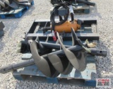 Wolverine ADB-13-1218R Skid Steer Hydraulic Post Hole Digger, Hex Drive, 12