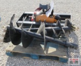 Wolverine ADB-13-1218R Skid Steer Hydraulic Post Hole Digger, Hex Drive, 12