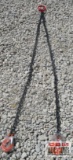 Landhonor LHR-G80 7' Double Legs Lifting Chain Sling Specification: 5/16