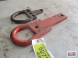 Pair of D Ring Bolt on Tractor Drawbars *C15