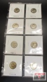 8 Uncirculated Rosevelt Dimes (1970, 1977, 1979, 1980, 1981, 1985, 1987) *Office