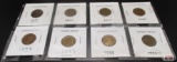 8 Old Wheat Cent Pennies (1917, 1927, 1929, 1938, 1944, 1945, 1950, 1955) *Office