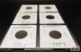 6 Indian Head Cents (1882, 1888, 1898, 1901, 1902, 1907) *Office