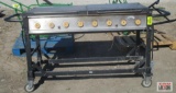 Bakers & Chefs ST1017-012939 8- Burner Propane Grill With Stand on Casters