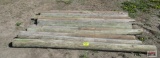 13 Wood Fence Posts - Various Sizes