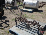 Vintage Walk Behind Cultivator with 5 Shovels
