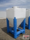 Large Dry Storage Bulk Bins Blue Legs With Fork Pockets (From Food Plant)