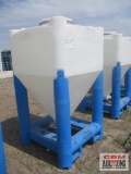Large Dry Storage Bulk Bins Blue Legs With Fork Pockets (From Food Plant)