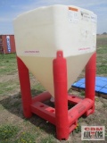Large Dry Storage Bulk Bins Red Legs With Fork Pockets (From Food Plant)