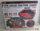 Performance Tool W4074 2-in-18 Liter Rolling Drain Pan/Tool Caddy *B11