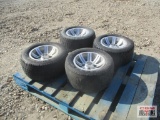 4 Club Car Golf Cart Tires and Rims, 4 Bolt, 205/50-10