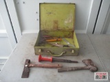 Metal Tool Box & Misc. Hand Tools *D11