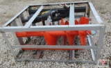 WIG XN-LXZ01-18 Skid Steer Hydraulic Post Hole Digger, Hex Drive, 12