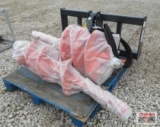 WIG XN-LXZ01-18 Skid Steer Hydraulic Post Hole Digger, Hex Drive, 12