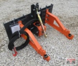 WIG XN-SPQ01-02 3-Point Adapter With PTO, Universal Skid Steer Mounts, 3-Pt Hitch With Top Link, CAT