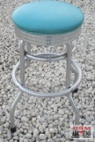 Vintage Bar Stool, Blue *C Rear