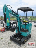 AGT H15R Mini Excavator 420cc Gas Electric Start, Open Station ROPS, 15