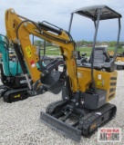AGT MX12R Mini Excavator Gas Electric Start, Open Station ROPS, 15