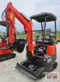 AGT YNT18 Mini Excavator, Yanmar Diesel, Side-Stick Pilot Controls, Swing Boom, Aux Hydraulics,