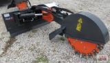 WIG XN-QC01-08 Skid Steer Hydraulic Swing Stump Grinder, 20-32 Gpm S#0028