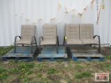 3Pcs Patio Chair Set
