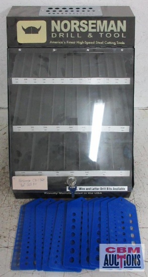 Norseman Locking Drill Bit Display Case w/ Drill Bit Gauges | Heavy ...