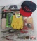 Hammer, Safety Glasses, Git-Er-Done Snap B ack Cap, Chore Gloves, Flashlight, Leather Plier Holder,