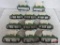 CHIDPH1125 Cast Iron Sheep 3 Hook Towel/Key Rack Set of 11