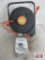 50' Heavy Duty Plastic Retractable Cord Reel w/ T-Tap -Runs