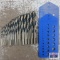 Norseman Short Flat Shank Drill Bit Set w/ Drill Bit Gauge 1/16