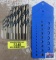 Norseman Short Flat Shank Drill Bit Set w/ Drill Bit Gauge 1/16