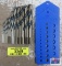 Norseman Short Flat Shank Drill Bit Set w/ Drill Bit Gauge 1/16