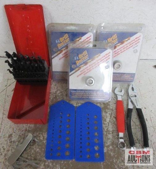 Unbranded Drill Bit Set (1/16" to 1/2") w/ Index Case, Bit Gauges, Standard Diamond Drill Bit