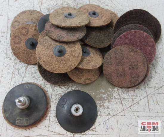 3M 4" Course & Medium Grit Roloc Resurfacing Discs Assortment & Roloc Holders
