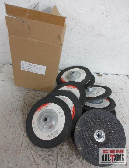 Jet Red Line 7" x 1/4" x 5/8"-11 General Purpose Grinding Wheels - Box of 10(+/-)