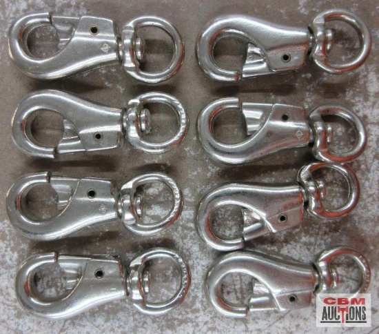 #3142 _ 7/8" Bull Snaps w/ Swivel End - Set of 8