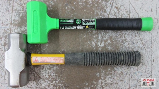 Grip 41640 1lb Dead Blow Mallet & 3lb Sledge Hammer