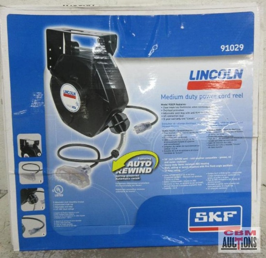 Lincoln 1029 Medium Duty Power Reel Cord
